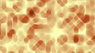 Soyut Organik Hücreler Arkaplanı, Sıcak Tonlarda Parlayan Altıgen Desen, Fütürist Bilimkurgu Doku Döngüsü