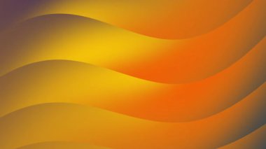 Zarif sarı eğimli turuncu dalgaların pürüzsüz arkaplanı. Akan desenler sıcak tonlarda hareket ve derinlik hissi yaratıyor..