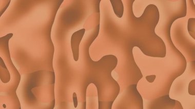 Şeftali kahverengisi organik deseni, pürüzsüz, akıcı bir dokusu var. Tasarım, doğal ve sakinleştirici soyut bir arkaplan oluşturarak yumuşak, topraksı tonlarda düzensiz şekiller içerir..