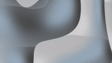 Pürüzsüz, akıcı bir biçimde parıltılı gri şekiller içeren üç boyutlu bir tasarım. Dairesel bir kesit derinlik ve karşıtlık ekler, modern tasarım projeleri için fütürist ve parlak bir görünüm yaratır.
