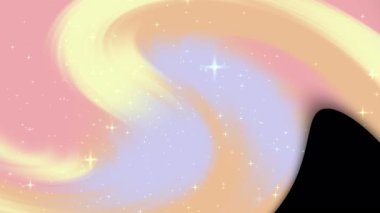 Dijital arkaplan, sosyal medya grafikleri, davetiyeler ve şenlik tasarımları için uygun parlayan yıldızlarla yeşil ve sarı gradyan.