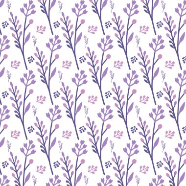 Yatak ve kumaş için detaylı botanik detaylarıyla parmak izi tasarımının her tarafında süslü çiçekler var.