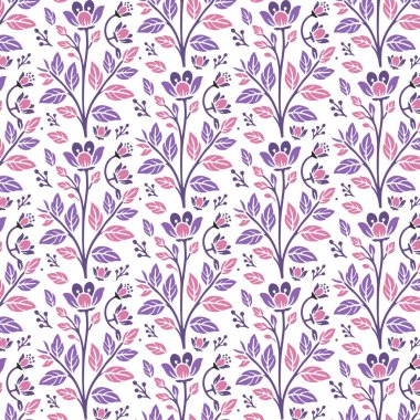 Duvar kağıdı döşeme ve tekstil dijital baskı için dikişsiz çiçek deseni