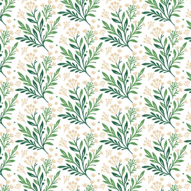 Yatak ve duvar kağıtları için süslü botanik detaylarıyla geleneksel kusursuz çiçek deseni.