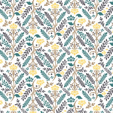 Kusursuz duvar kâğıdı tekstil ve moda kumaşı için tekrar desenli dijital baskı tasarımı