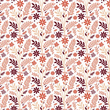 Dikensiz duvar kâğıdı ve tekstil sanatı için süslemeli geleneksel Hint çiçek deseni