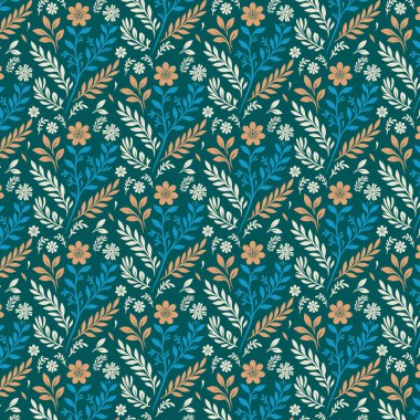 Botanik yaban çiçeği ve moda baskısı tekstil duvar kağıdı ambalajı ve kumaş tasarımı için tropikal motiflerle kusursuz çiçek desenleri üzerinde yaratıcı.