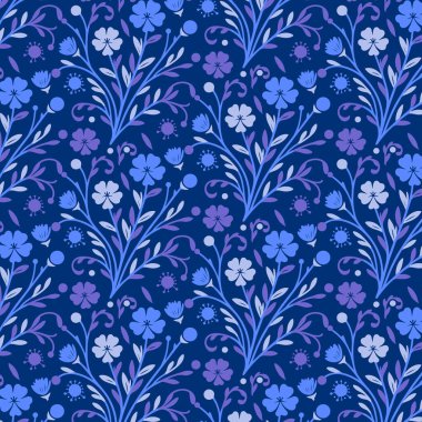 Tekstil ambalaj kağıdı ve moda baskıları için egzotik çiçekleri ve yaprakları olan tropik çiçek desenleri.