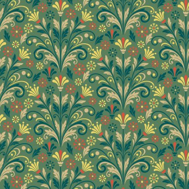 Ev dekorasyonu kumaşı ve aksesuarları için yumuşak çiçek dokuları olan şık botanik motifler.