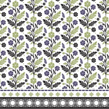 Duvar kâğıdı ve düğün davetiyeleri için dekoratif sınır detaylarına sahip çiçeksiz desen