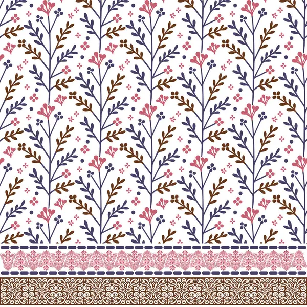 Poster ve davetiye şablonları için karmaşık dokusu olan kusursuz bir sınır tasarımı