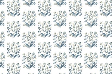 Çiçeksel tekrar yüzeyi, kusursuz çiçek desenli mevsimlik çiçekleri ve zarif botanik elementleri sergiliyor.