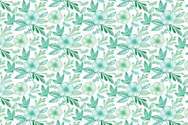 Çiçeksiz tasarım. Minimalist çizgili sanat çiçekleri. Tekstil ambalajı ve kumaş baskısı için.