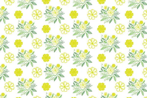 Minimalist pamuk çiçeği deseni tek sıra halinde çizilmiş kağıt tekstil ve ev kullanımı için mükemmel.