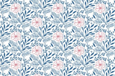 Kumaş için kusursuz çiçek desenleri, kırtasiye kağıtları önlük izleri ve moda kıyafetleri.