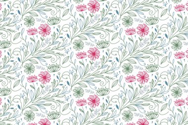 Tekstil hediye kutuları için hazırlanmış kusursuz çiçek desenleri mutfak giysileri, giysi tasarımları ve ev aksesuarları.