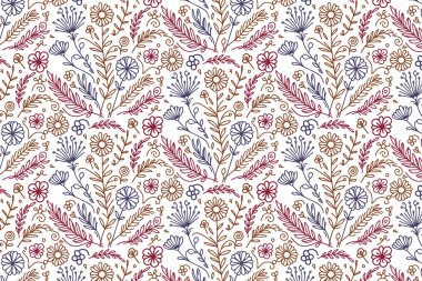 Kusursuz çiçek desenli, zarif çiçek desenli, tekstil hediye paketleri, giyim ve halı ambalajları.