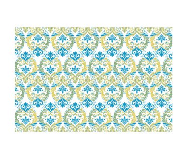 Klasik etnik illüstrasyon süsleme deseni ve ev ve giyim için kumaş tasarımı ile geleneksel kusursuz çiçek motifi