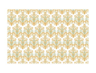 Geleneksel sınır işlemeli süslemesiz çiçek tasarımı soyut desenler ve duvar kağıdı ve kumaş için klasik motifler