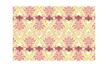 Geleneksel tekstil tasarımları ve şık ev aksesuarları için soyut botanik çizgisi kusursuz çiçek deseni