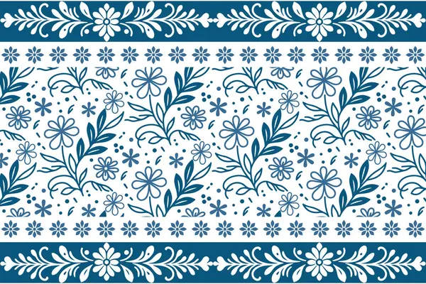 Mavi çiçekli çarşaf tasarımı. Kusursuz botanik parmak izi. Minimum çizgi çiçeği. Zarif bir el çizimi. Temiz çiçek dokusu. Bir satır tekstil sanatı