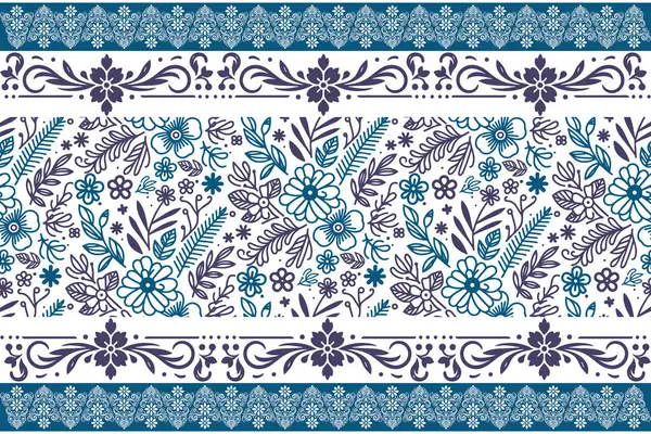 Mavi çiçekli mutfak izi. Ana hatlarıyla botanik çiçekleri. Kusursuz nakışlı eskiz. Zarif bir yaprak yaprağı. Tekstil moda tasarımı. en küçük ev yinelemesi