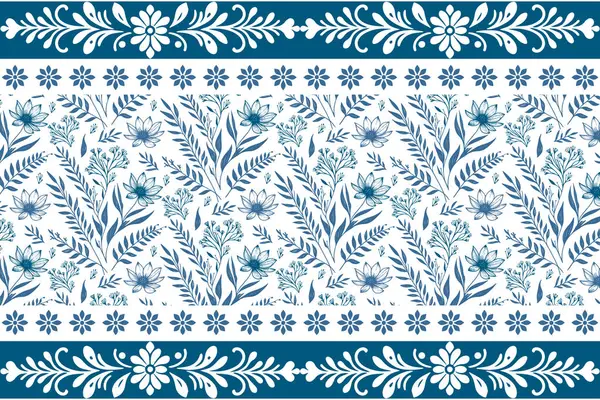 Mavi, pürüzsüz çiçek deseni. Bir çizgi çiçek çizimi. Minimum zarif taç yaprağı. Basit beyaz arka plan. Çizgili sanat çiçekleri. Moda tekstili