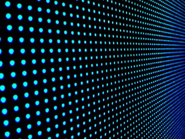 Parlak mavi ve siyah noktalı mavi renkli panel.