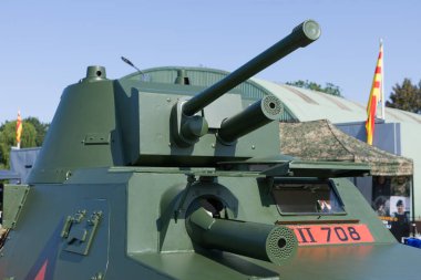 Hoogeveen, Hollanda 8 Temmuz 2023: Hollanda Landsverk L180 Mayıs 1940 'ta kullanılmıştır