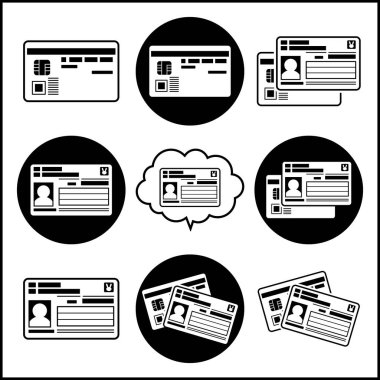 Bireysel Numara Kartı (My Number Card) illüstrasyonu, ön ve arka. Siyah hariç tüm alanlar saydamdır..