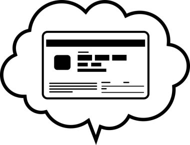 Yeni Bireysel Numarası Kartı (Numaralı Kartım), ön ve arka. 2026 'dan kalma yeni bir tasarıma dayalı Japon kimlik kartı. Vektör biçimi tek renkli siyah, tüm beyaz alanlar saydamdır.