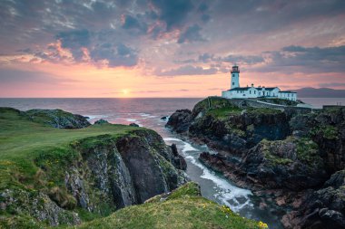Fanad Deniz Feneri Sabah Işığında, Donegal İlçesi, İrlanda