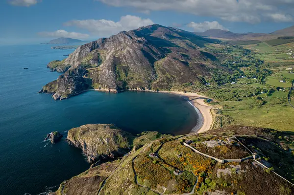 Dunree Kalesi Hava Görüntüsü, Dunree Başkanı, Donegal, İrlanda