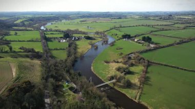 Boyne Vadisi, Newgrange, Meath İrlanda üzerinde iyi uçuşlar.