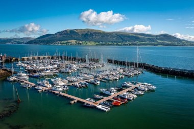 Carlingford County Louth, İrlanda Cumhuriyeti Güzel Uçuş Manzarası