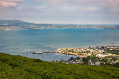 Carlingford County Louth, İrlanda Cumhuriyeti Güzel Uçuş Manzarası
