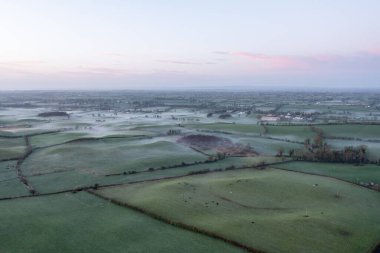Sunrise, Roche Castle, County Louth, Dundalk, İrlanda 'da Güzel Uçuş