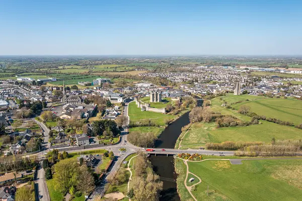 Trim Town, Meath İlçesi, İrlanda Cumhuriyeti Güzel Uçuş