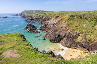 Berrak Su ve Rocky Kayalıkları, Saltee Adaları, Wexford, İrlanda