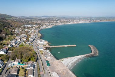 Newcastle üzerinden uçuş, County Down, Kuzey İrlanda, Birleşik Krallık