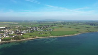 Kilmore Quay Sahil Hattı üzerindeki hava görüntüsü, Wexford, İrlanda