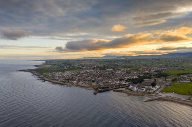 Annalong, County Down, Kuzey İrlanda üzerinden Akşam Uçuşu