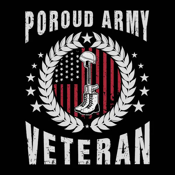 Gururlu Amerikan Ordusu Usta Tişört Tasarımı