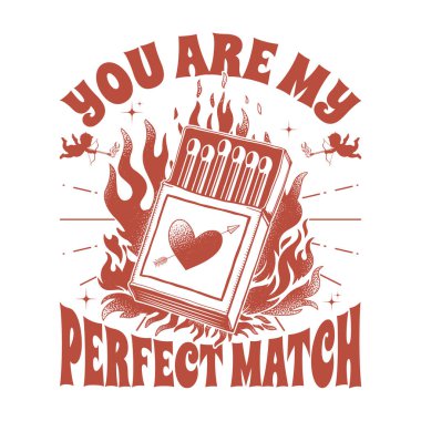 Siz benim mükemmel eşimsiniz Sevgililer Günü Tişört Tasarımı
