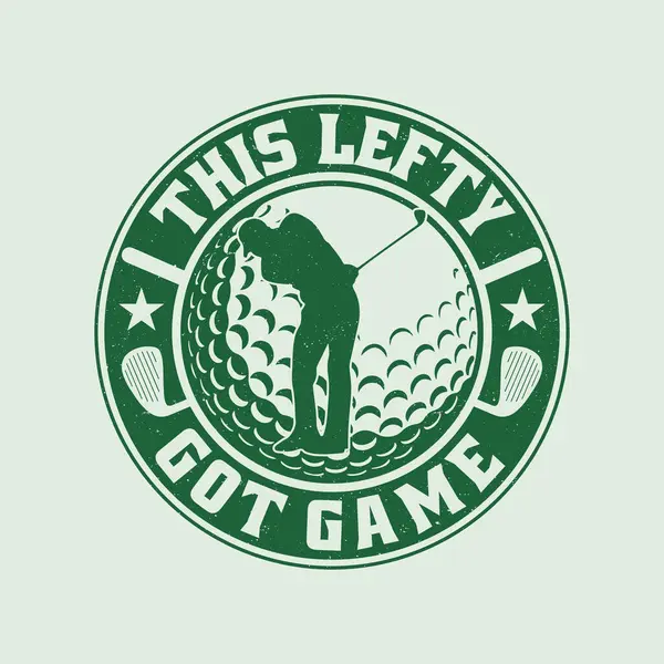 Komik Sol Elli Golf Oyuncusu tişörtü - Bu Solak Oyun Tişörtü Tasarımı