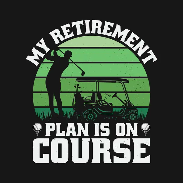 Komik Emeklilik Tişörtü Tasarımı Emeklilik Planım Rotada