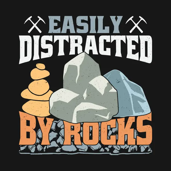 Kaya Tutkusu Kolayca Kayalar Tişört Tasarımı Mineral için Komik Jeoloji Hediyesi