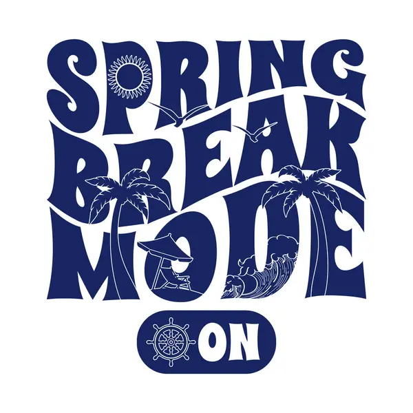 Sahilde Bahar Tatili Modu Aile Tatili Tatil Tişörtü Tasarımı