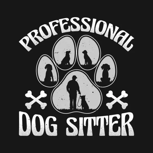 Profesyonel Köpek Bakıcısı Hayvan Sevdalısı Bakıcısı Tişört Tasarımı