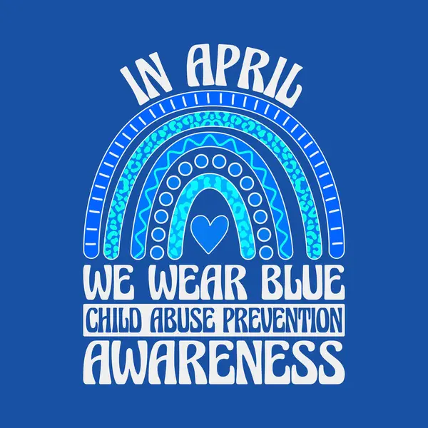 Nisan 'da Mavi Çocuk İstismarı Önleme Bilinci Tişörtü Tasarımı Giyiyoruz